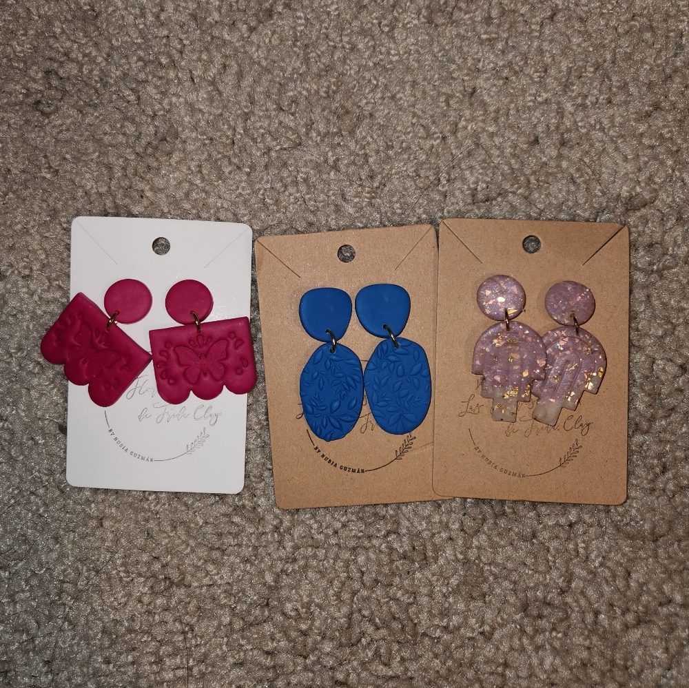Las flores de frida clay top and clay earrings - Picture 9 of 13